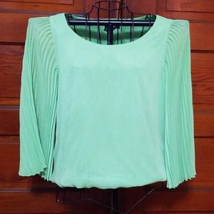 Dressy lime green top